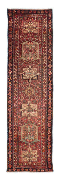 Tapis de couloir Tapis persan - Nomadic - 310 x 80 cm - rouge foncé