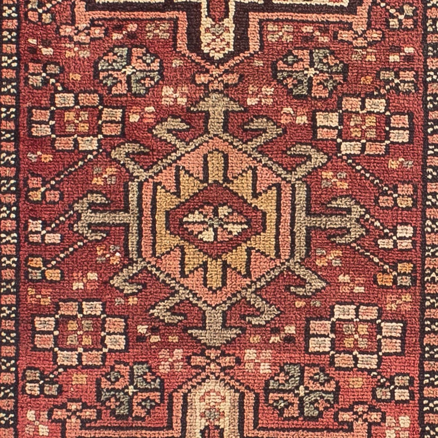 Tapis de couloir Tapis persan - Nomadic - 310 x 80 cm - rouge foncé