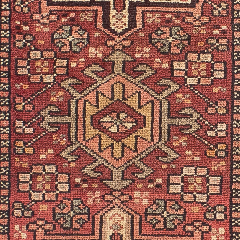 Tapis de couloir Tapis persan - Nomadic - 310 x 80 cm - rouge foncé