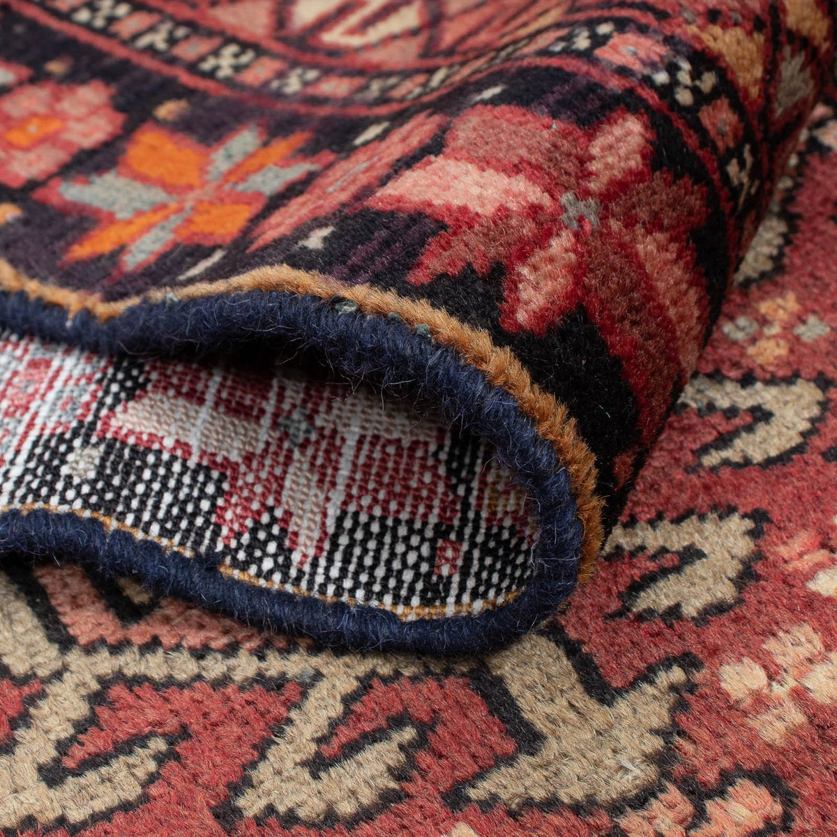 Tapis de couloir Tapis persan - Nomadic - 310 x 80 cm - rouge foncé