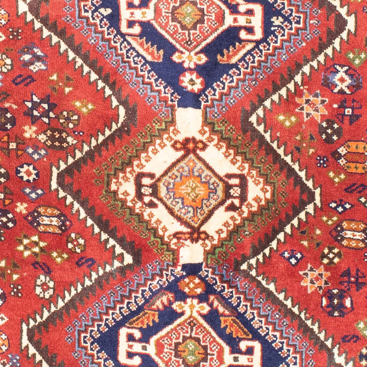 Tapis persan - Nomadic - 170 x 105 cm - rouge foncé