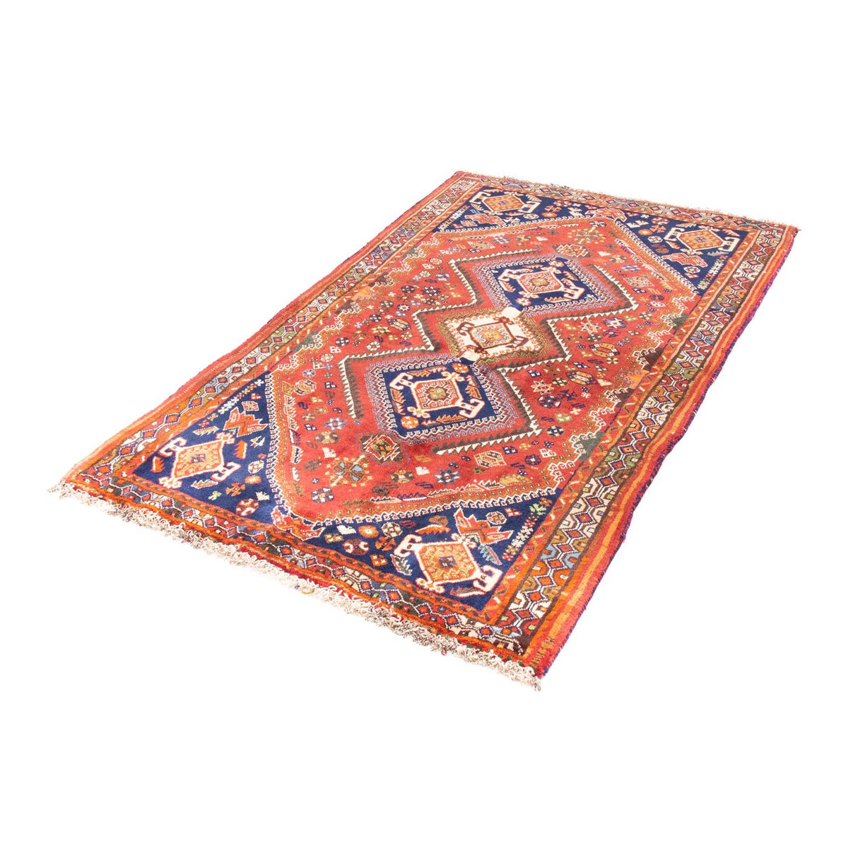 Tapis persan - Nomadic - 170 x 105 cm - rouge foncé