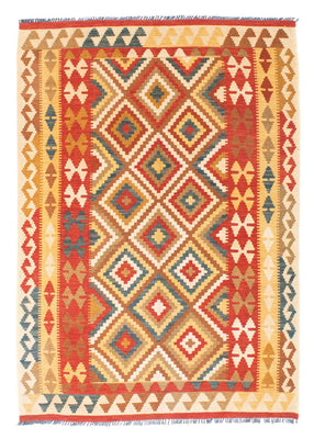 Tapis Kelim - Oriental - 200 x 133 cm - rouge