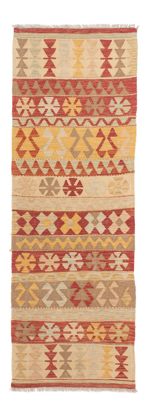 Tapis de couloir Tapis Kelim - Splash - 204 x 67 cm - rouge