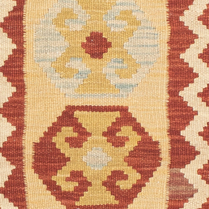 Tapis de couloir Tapis Kelim - Splash - 193 x 63 cm - beige
