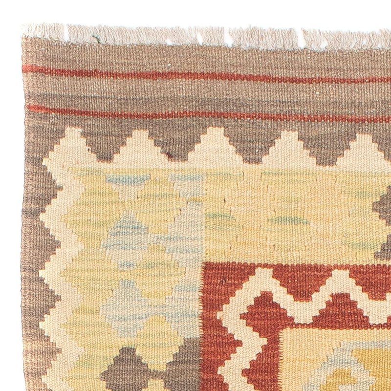 Tapis de couloir Tapis Kelim - Splash - 193 x 63 cm - beige