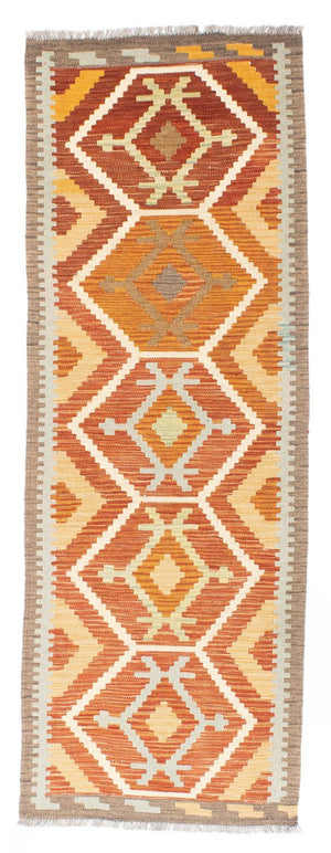 Tapis de couloir Tapis Kelim - Oriental - 205 x 71 cm - rouille