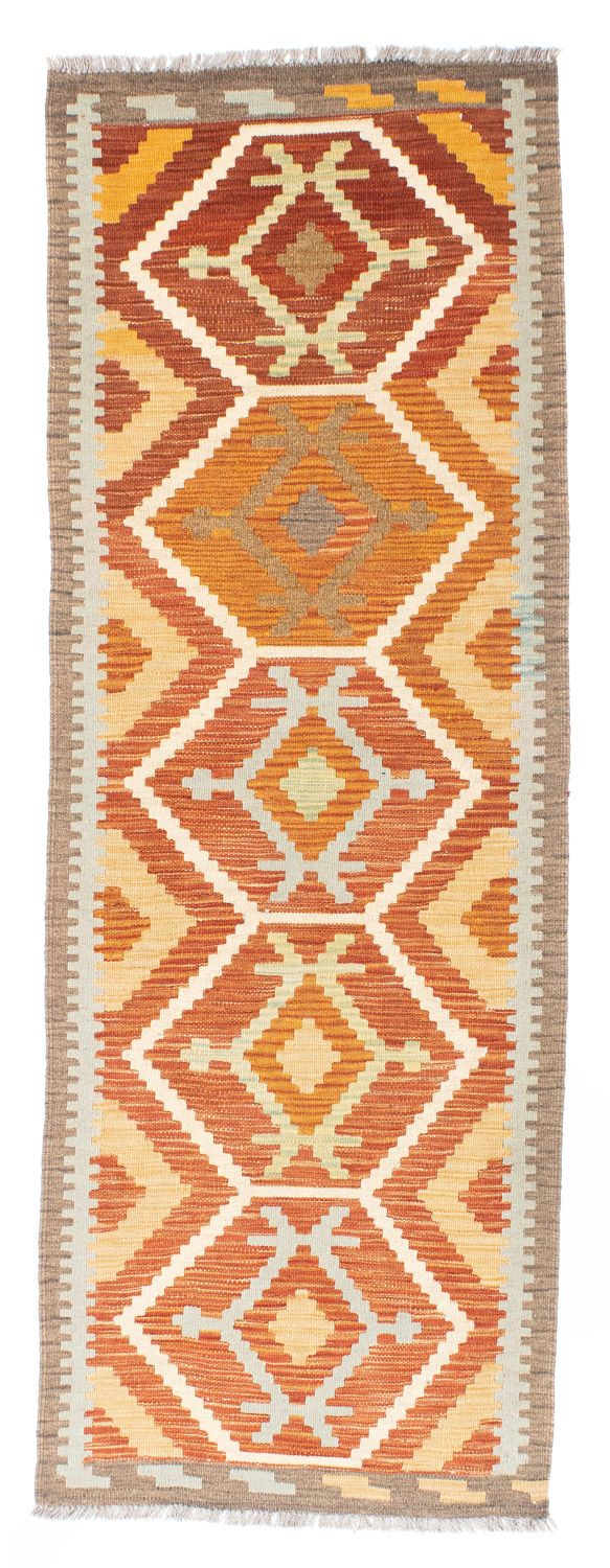 Tapis de couloir Tapis Kelim - Oriental - 205 x 71 cm - rouille