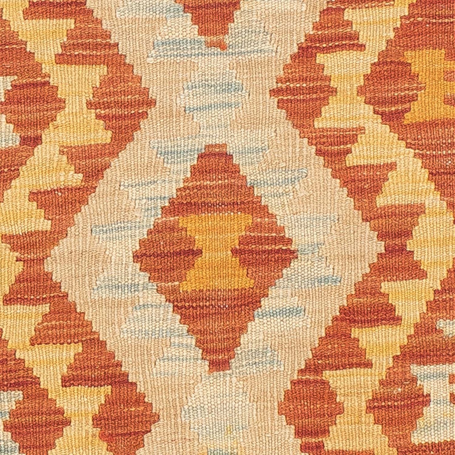 Tapis de couloir Tapis Kelim - Splash - 200 x 62 cm - rouille
