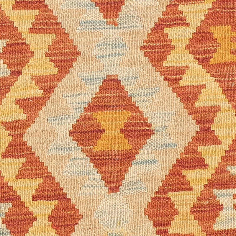 Tapis de couloir Tapis Kelim - Splash - 200 x 62 cm - rouille