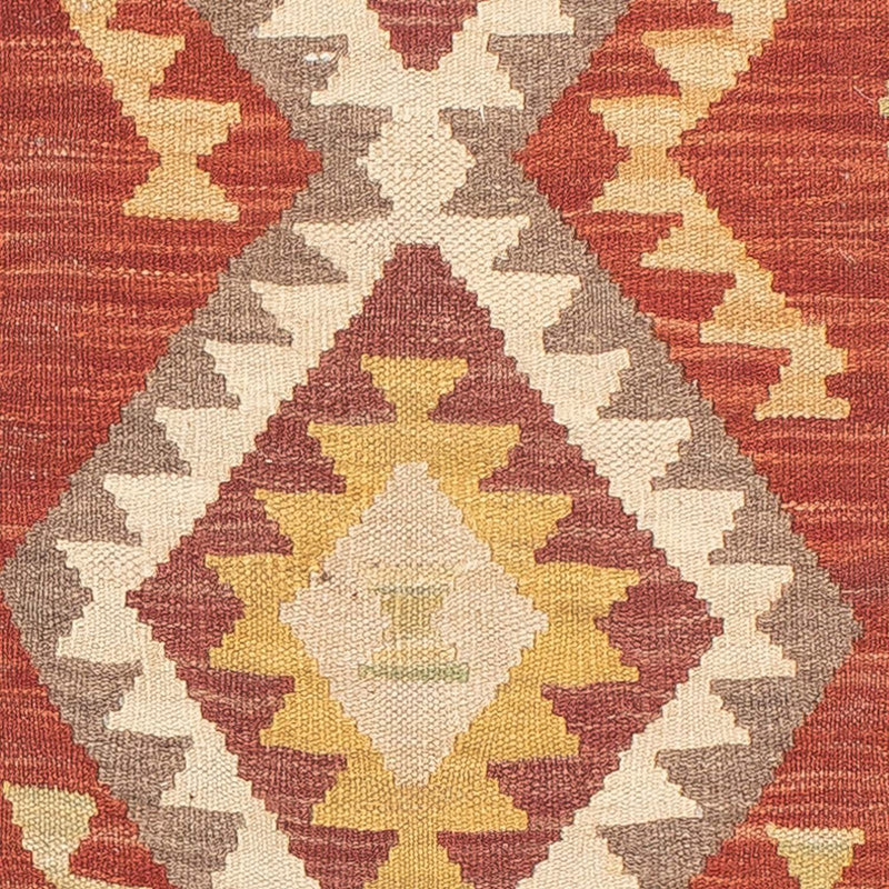 Tapis de couloir Tapis Kelim - Splash - 200 x 66 cm - rouge