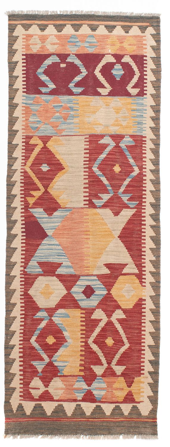 Tapis de couloir Tapis Kelim - Splash - 203 x 69 cm - multicolore