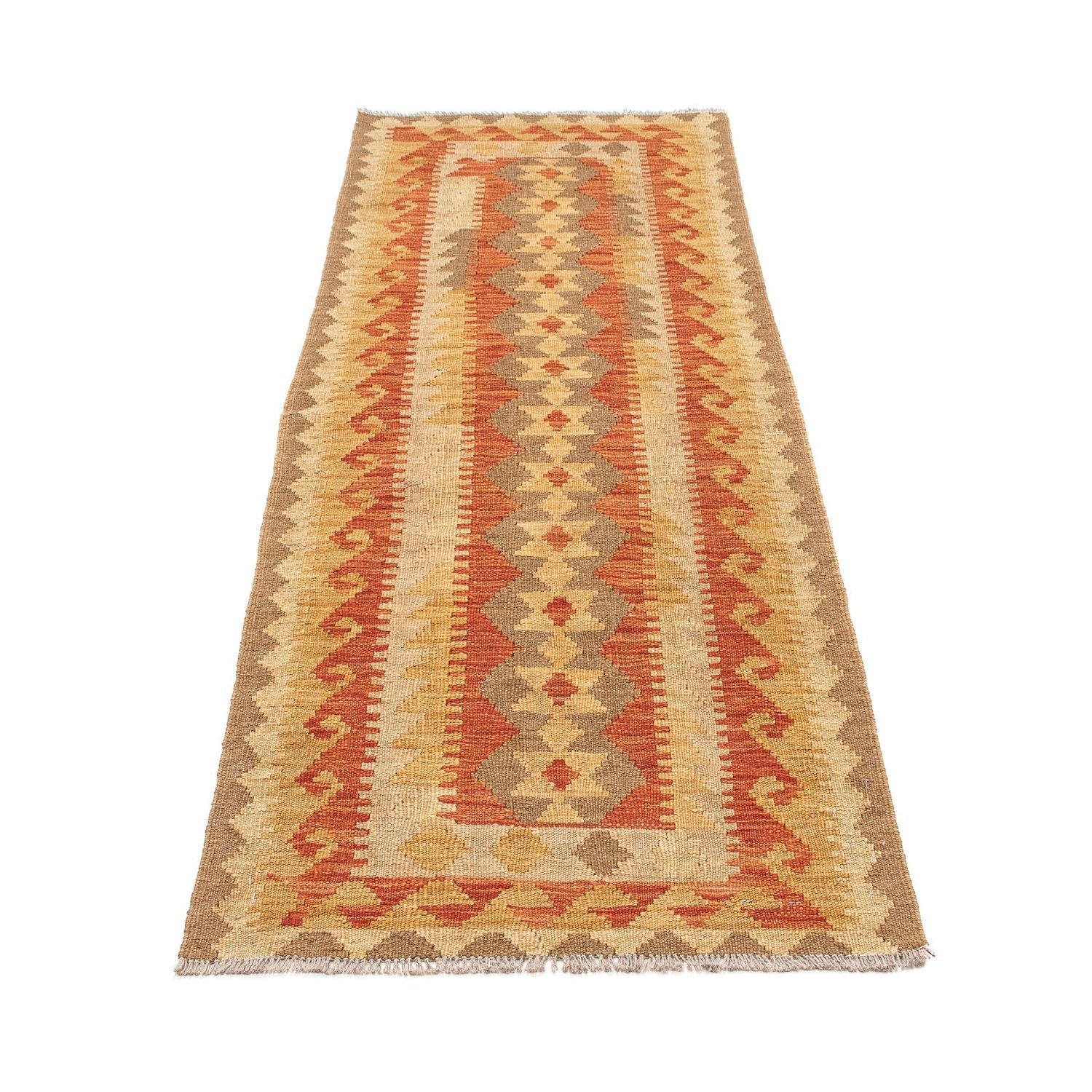 Tapis de couloir Tapis Kelim - Splash - 192 x 61 cm - multicolore