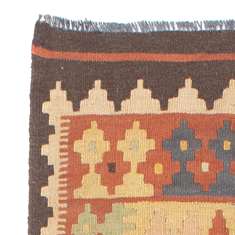 Tapis de couloir Tapis Kelim - Splash - 204 x 59 cm - multicolore