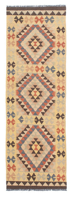 Tapis de couloir Tapis Kelim - Splash - 198 x 63 cm - beige