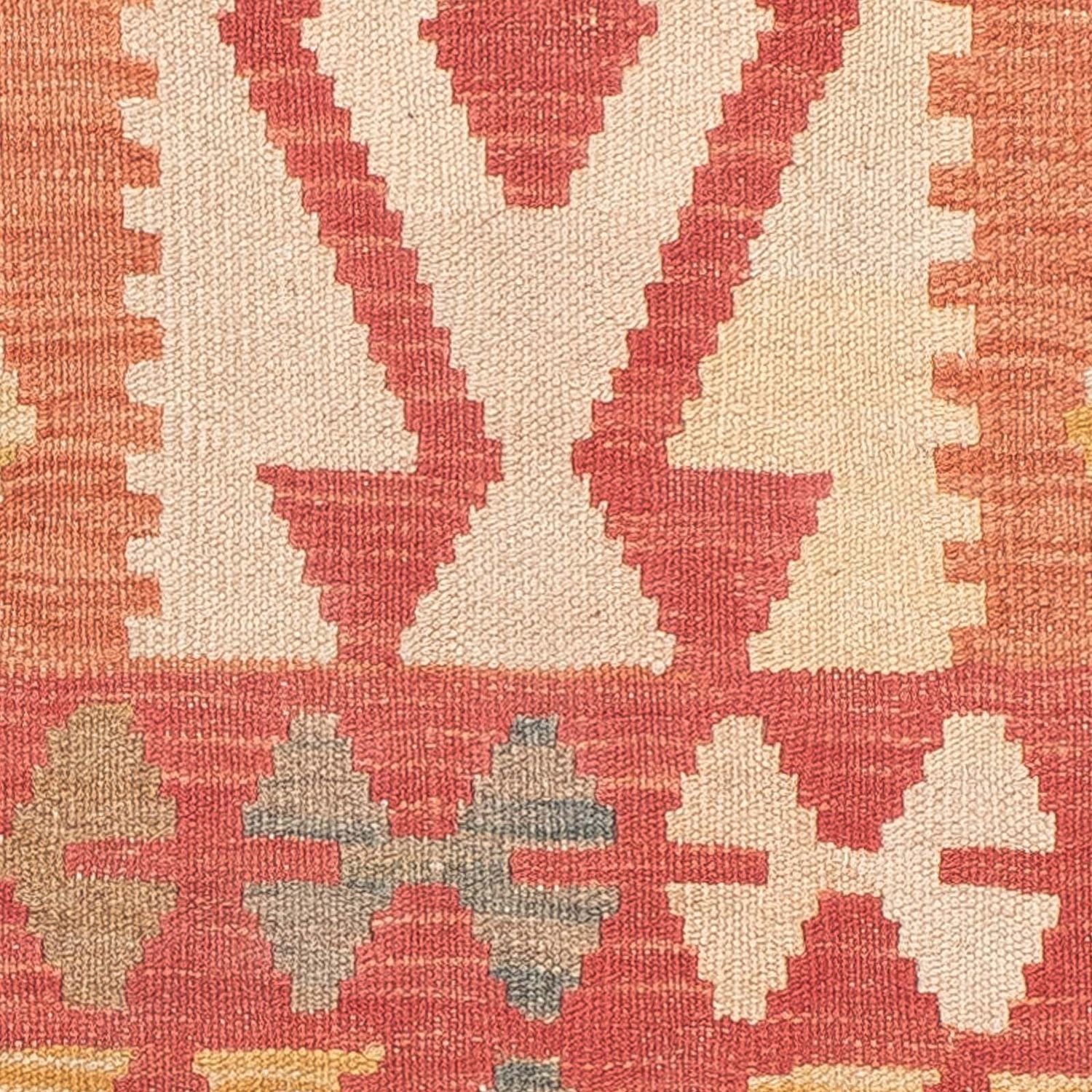 Tapis de couloir Tapis Kelim - Splash - 186 x 68 cm - rouge