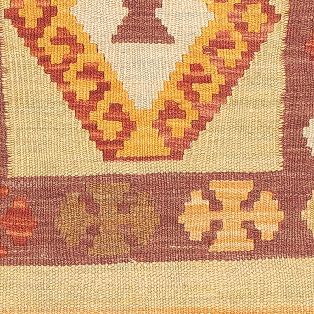 Tapis de couloir Tapis Kelim - Splash - 194 x 48 cm - multicolore