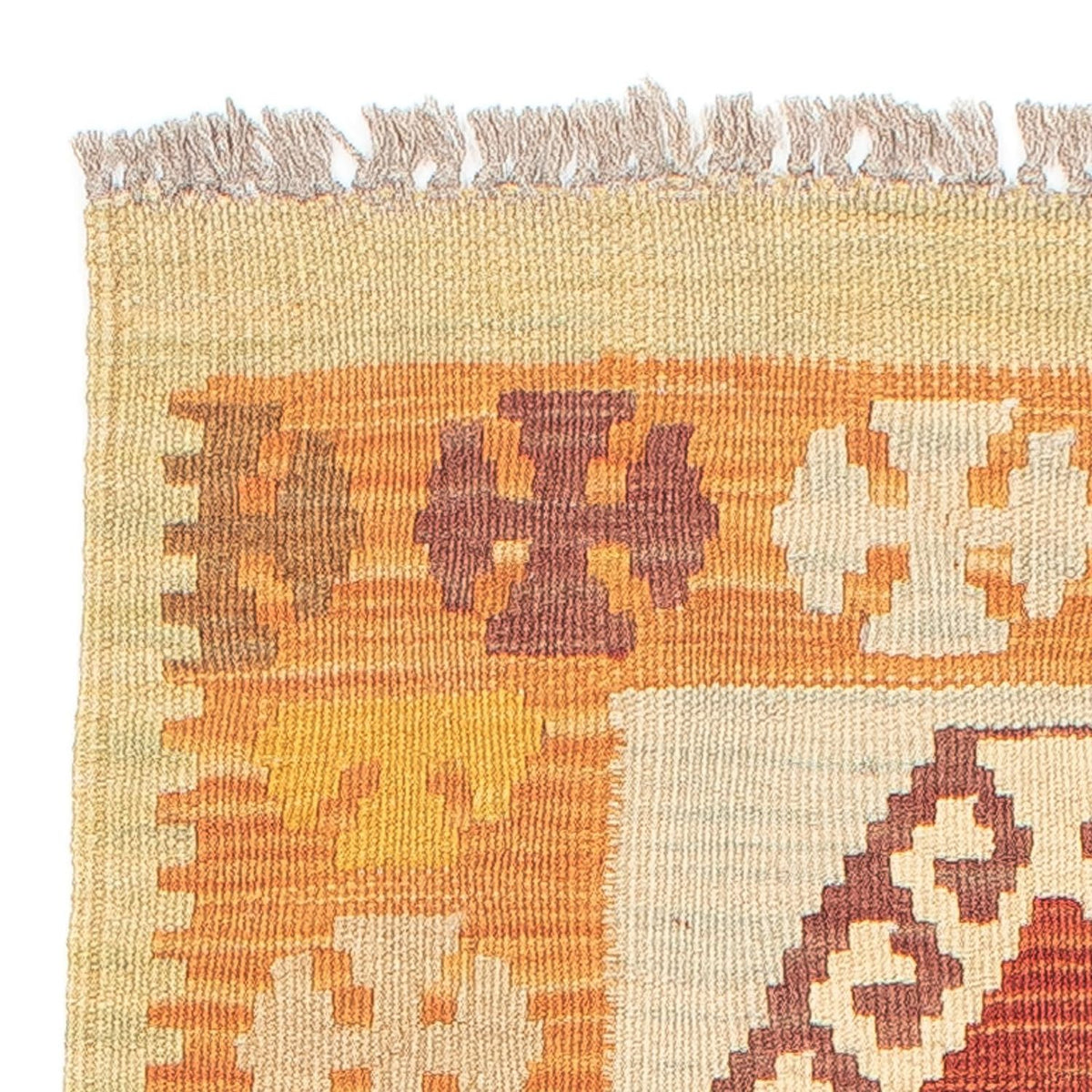 Tapis de couloir Tapis Kelim - Splash - 194 x 48 cm - multicolore