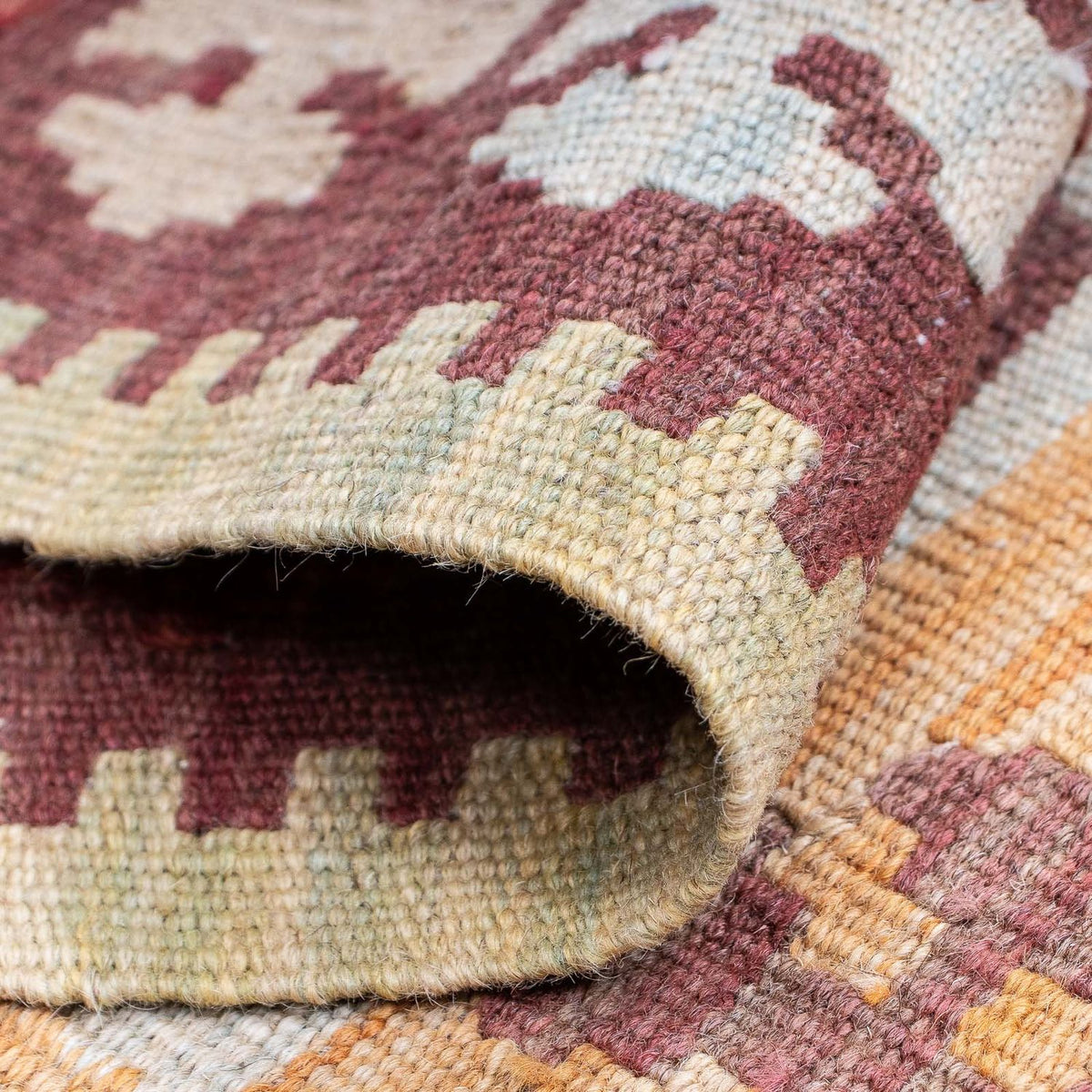 Tapis de couloir Tapis Kelim - Splash - 194 x 48 cm - multicolore