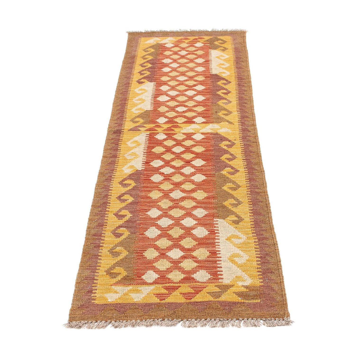 Tapis de couloir Tapis Kelim - Splash - 189 x 52 cm - multicolore