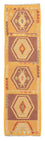 Tapis de couloir Tapis Kelim - Splash - 191 x 52 cm - or