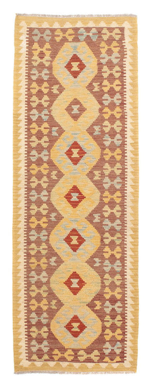 Tapis de couloir Tapis Kelim - Splash - 197 x 67 cm - multicolore