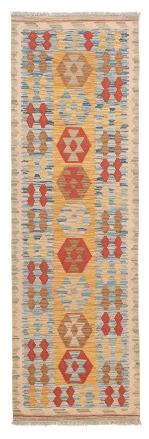 Tapis de couloir Tapis Kelim - Splash - 214 x 65 cm - multicolore