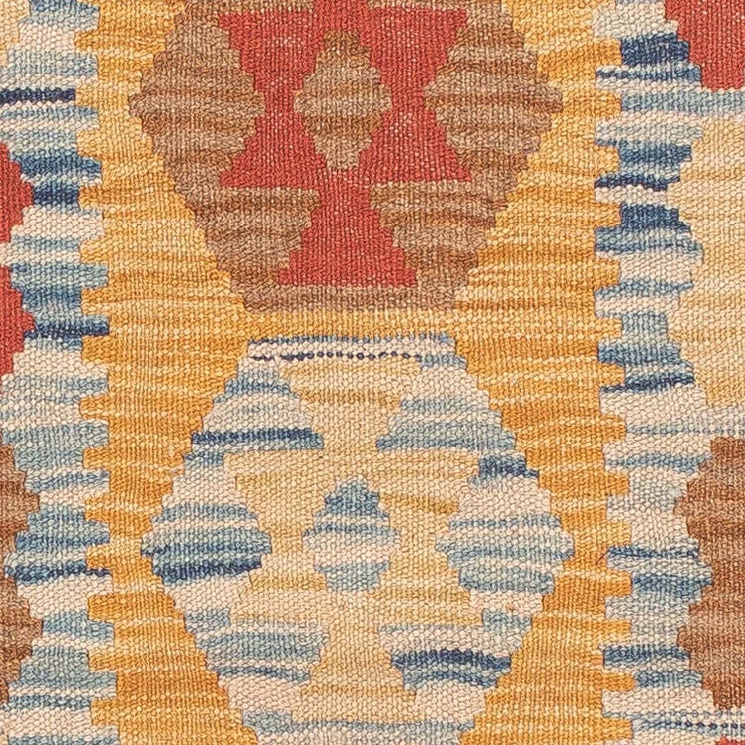 Tapis de couloir Tapis Kelim - Splash - 214 x 65 cm - multicolore