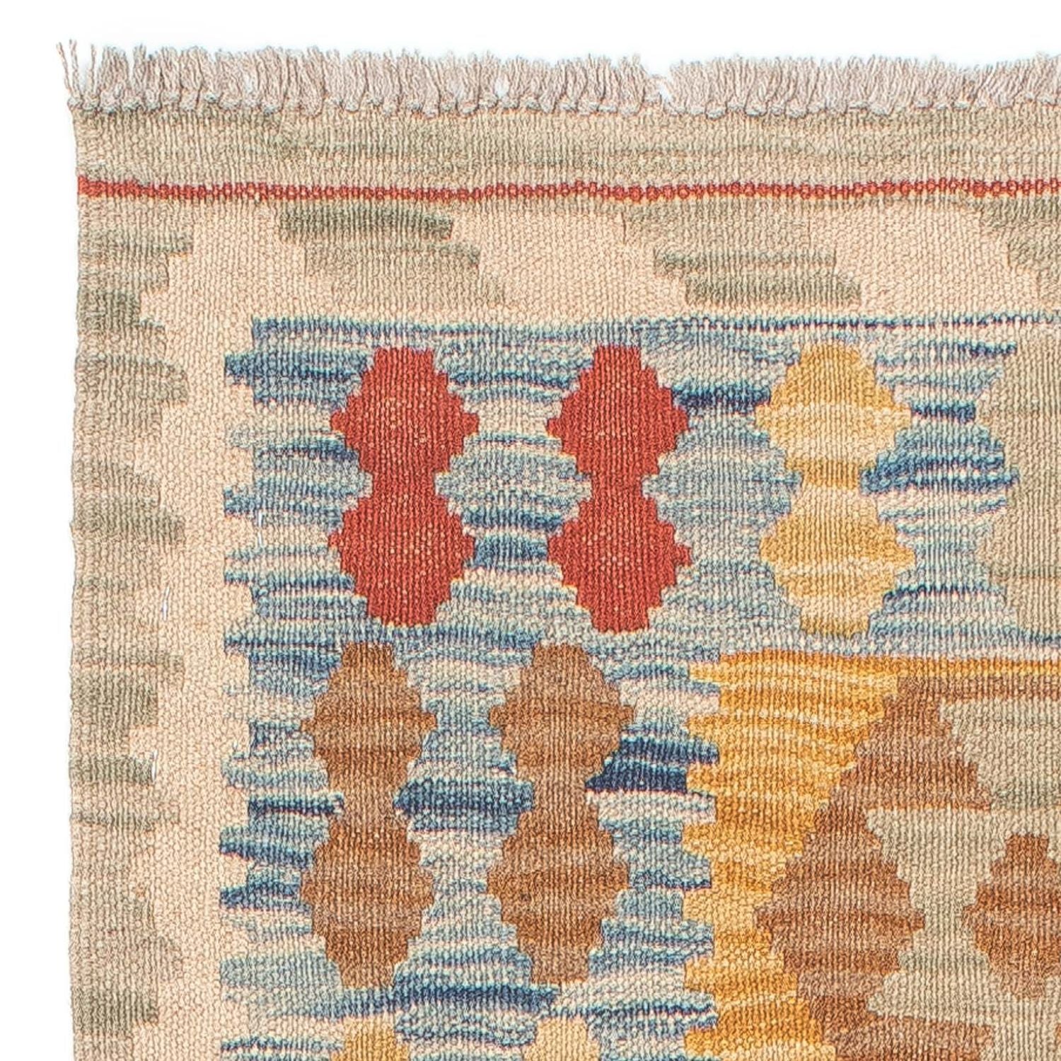 Tapis de couloir Tapis Kelim - Splash - 214 x 65 cm - multicolore