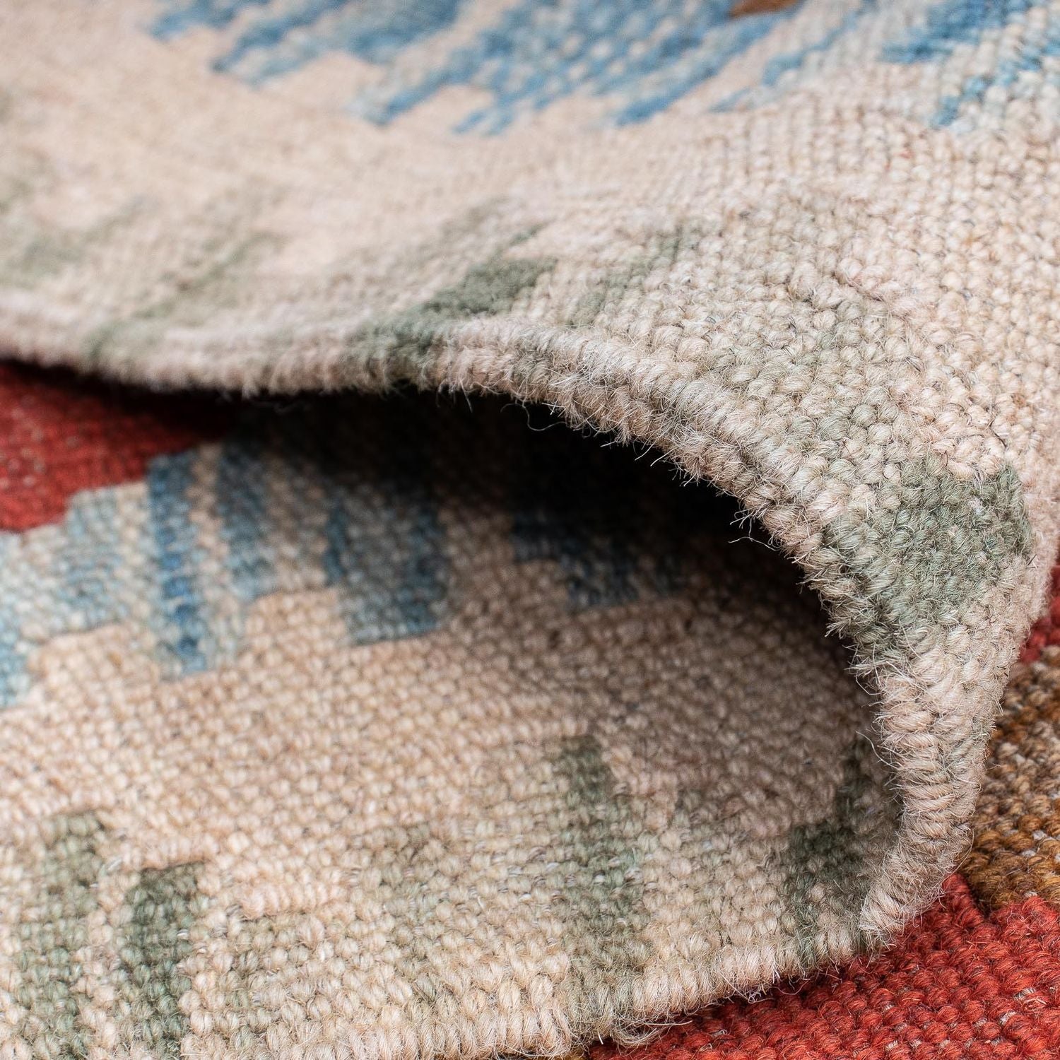 Tapis de couloir Tapis Kelim - Splash - 214 x 65 cm - multicolore