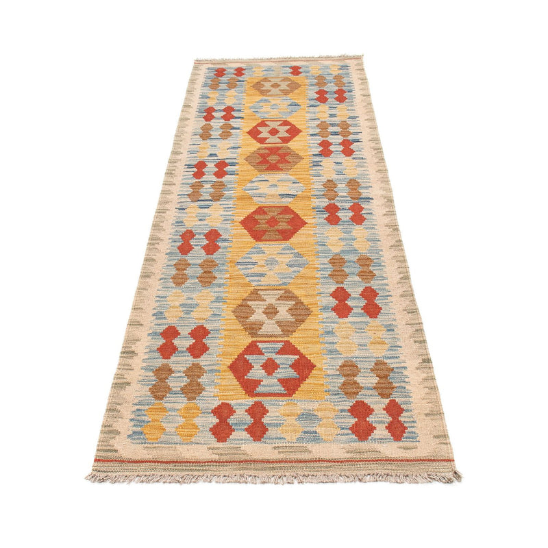 Tapis de couloir Tapis Kelim - Splash - 214 x 65 cm - multicolore