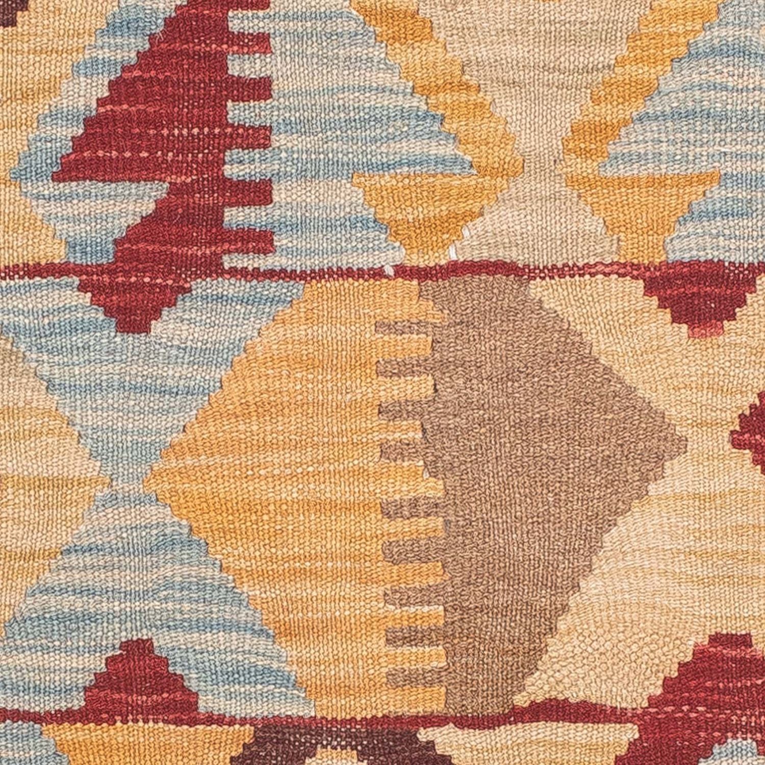 Tapis de couloir Tapis Kelim - Splash - 203 x 68 cm - marron clair