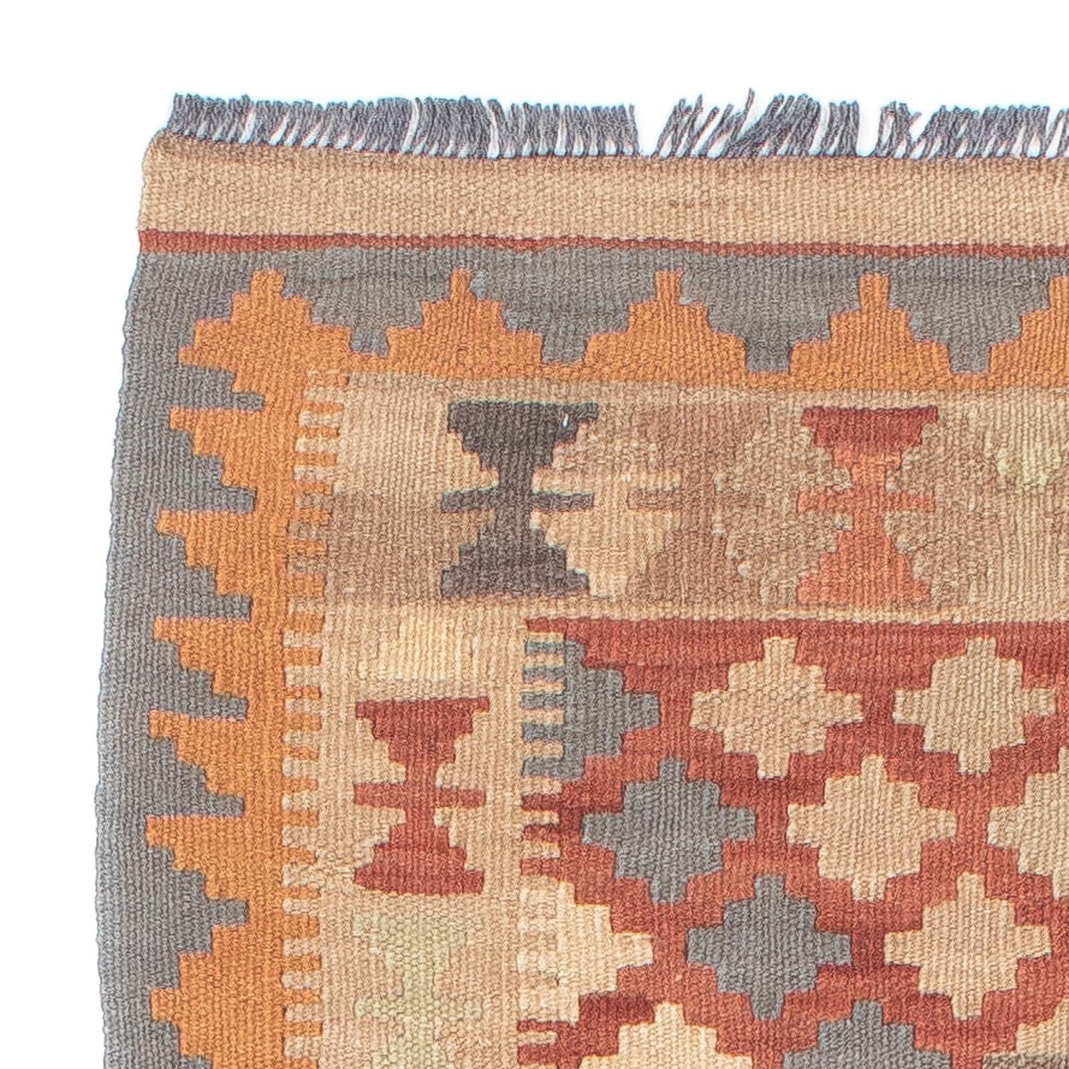 Tapis de couloir Tapis Kelim - Splash - 199 x 57 cm - multicolore