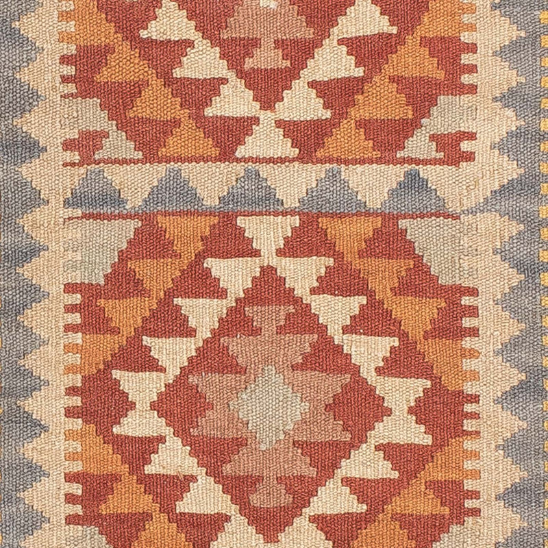 Tapis de couloir Tapis Kelim - Splash - 197 x 62 cm - multicolore