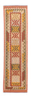 Tapis de couloir Tapis Kelim - Splash - 306 x 82 cm - rouge clair