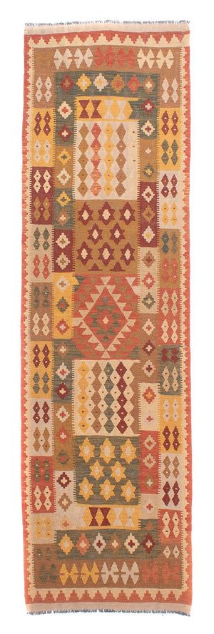 Tapis de couloir Tapis Kelim - Splash - 320 x 88 cm - multicolore