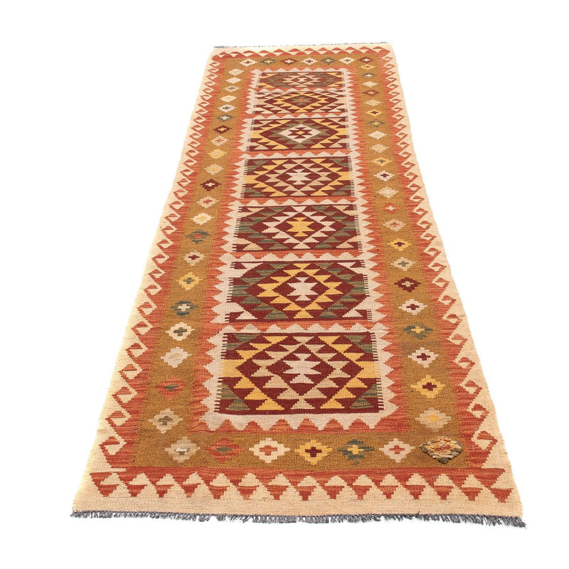 Tapis de couloir Tapis Kelim - Splash - 300 x 84 cm - multicolore