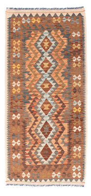 Tapis de couloir Tapis Kelim - Oriental - 199 x 88 cm - marron clair