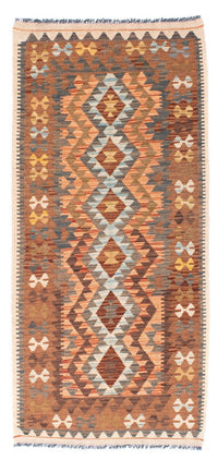 Tapis de couloir Tapis Kelim - Oriental - 199 x 88 cm - marron clair