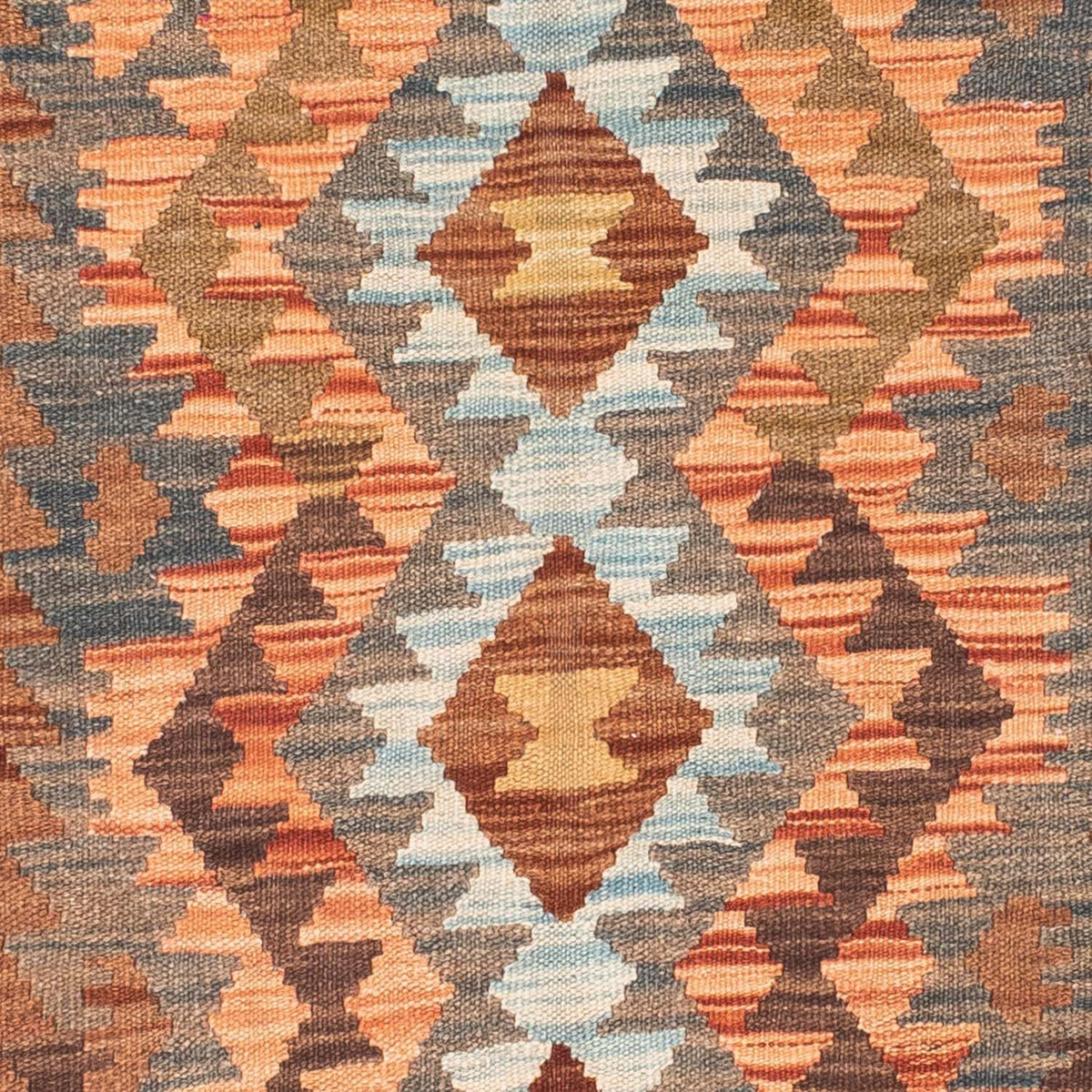 Tapis de couloir Tapis Kelim - Oriental - 199 x 88 cm - marron clair
