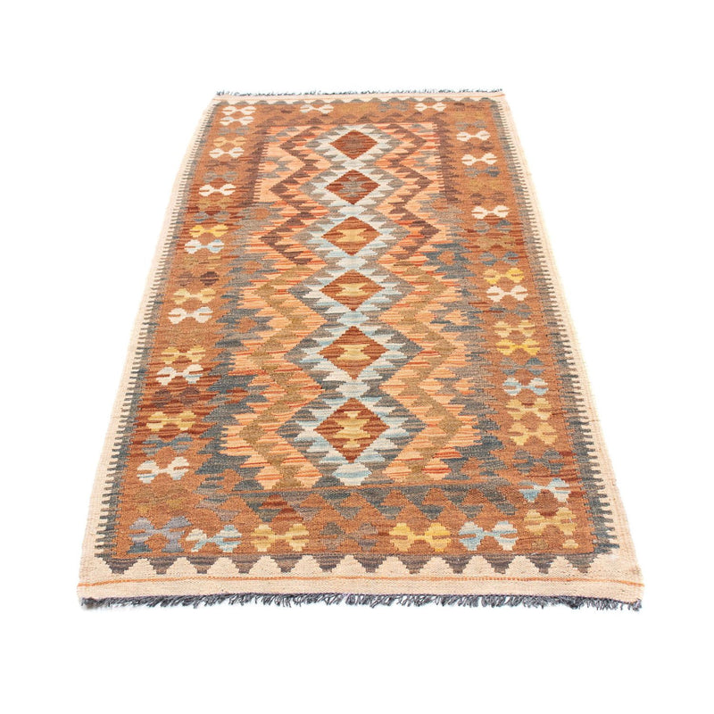 Tapis de couloir Tapis Kelim - Oriental - 199 x 88 cm - marron clair