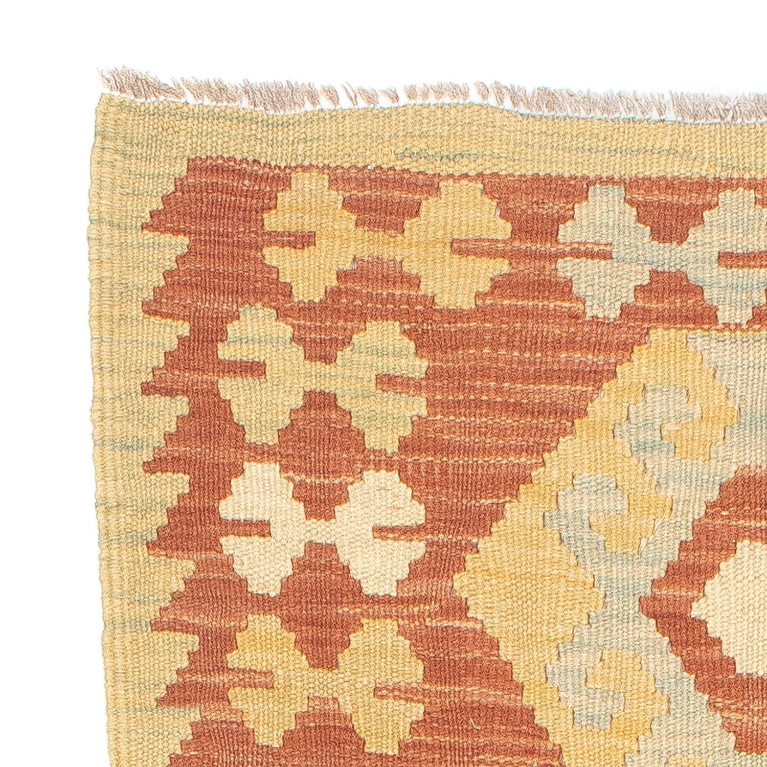 Tapis de couloir Tapis Kelim - Splash - 198 x 61 cm - multicolore