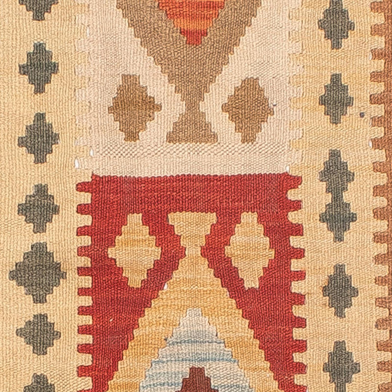Tapis de couloir Tapis Kelim - Splash - 254 x 81 cm - multicolore
