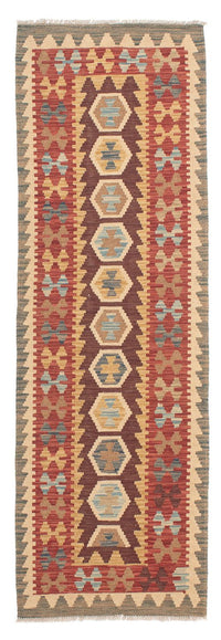 Tapis de couloir Tapis Kelim - Splash - 198 x 64 cm - multicolore