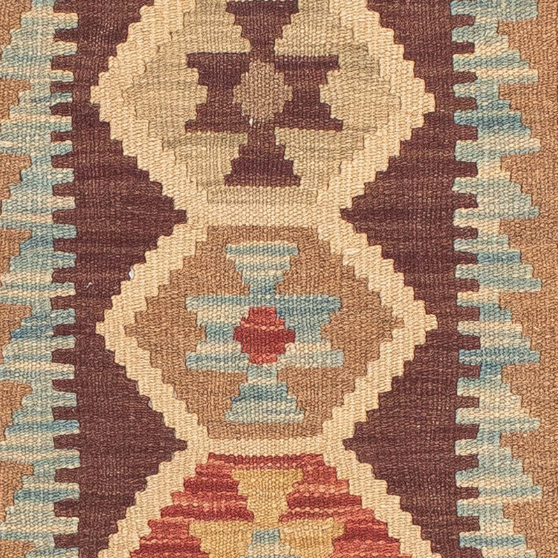 Tapis de couloir Tapis Kelim - Splash - 200 x 67 cm - multicolore