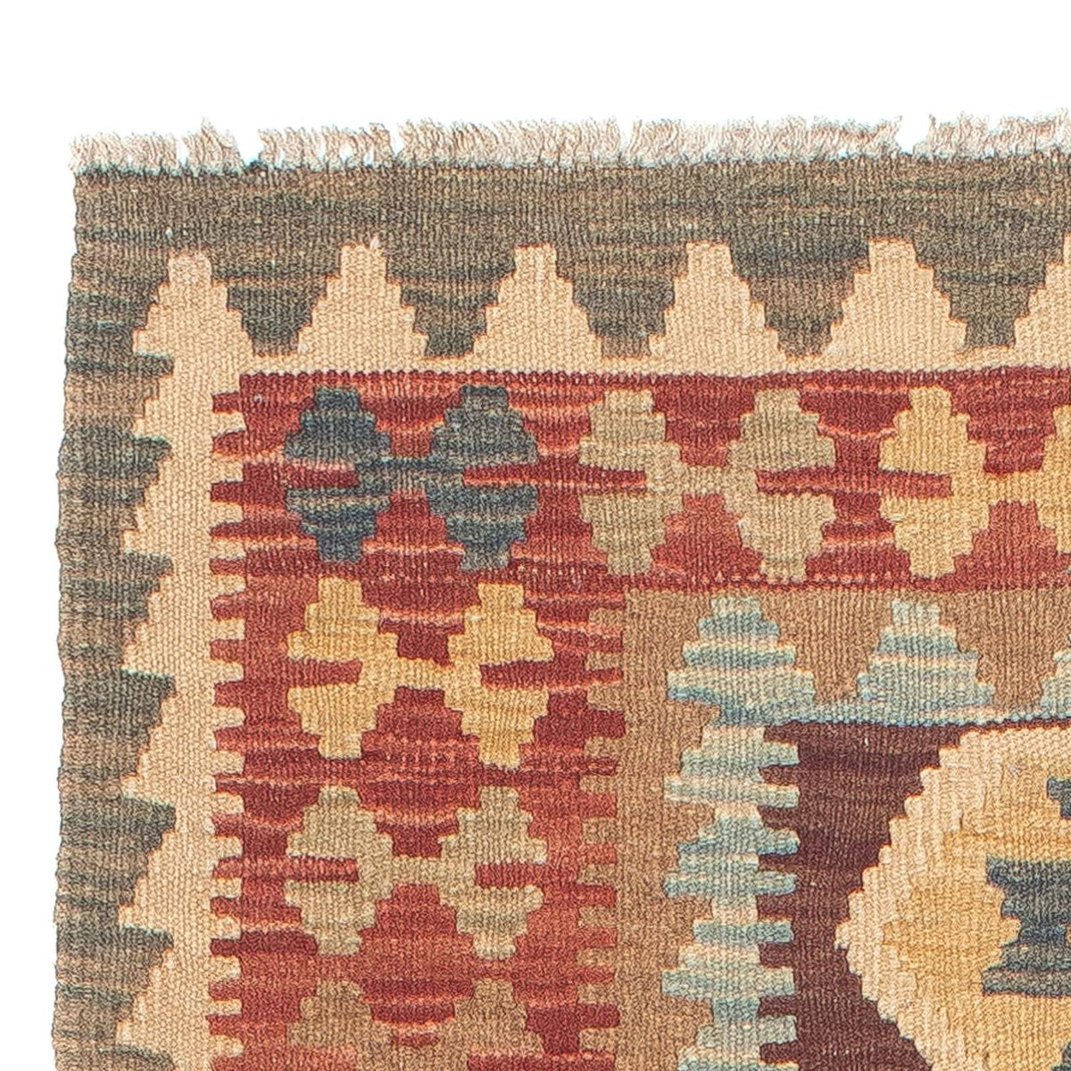 Tapis de couloir Tapis Kelim - Splash - 200 x 67 cm - multicolore