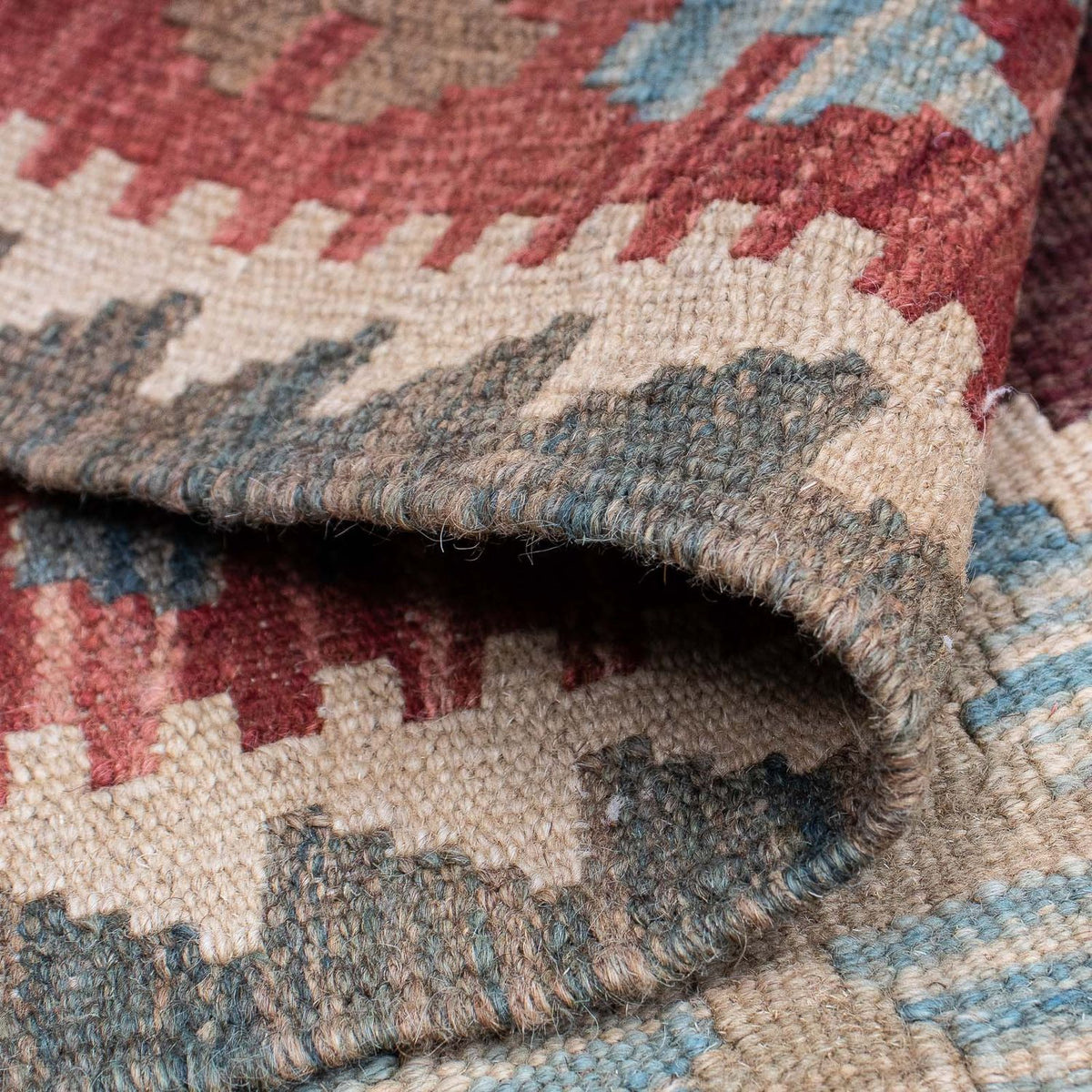 Tapis de couloir Tapis Kelim - Splash - 200 x 67 cm - multicolore