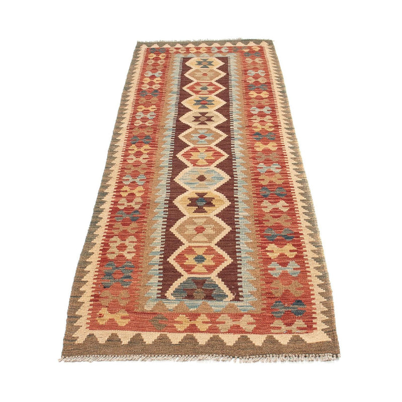 Tapis de couloir Tapis Kelim - Splash - 200 x 67 cm - multicolore