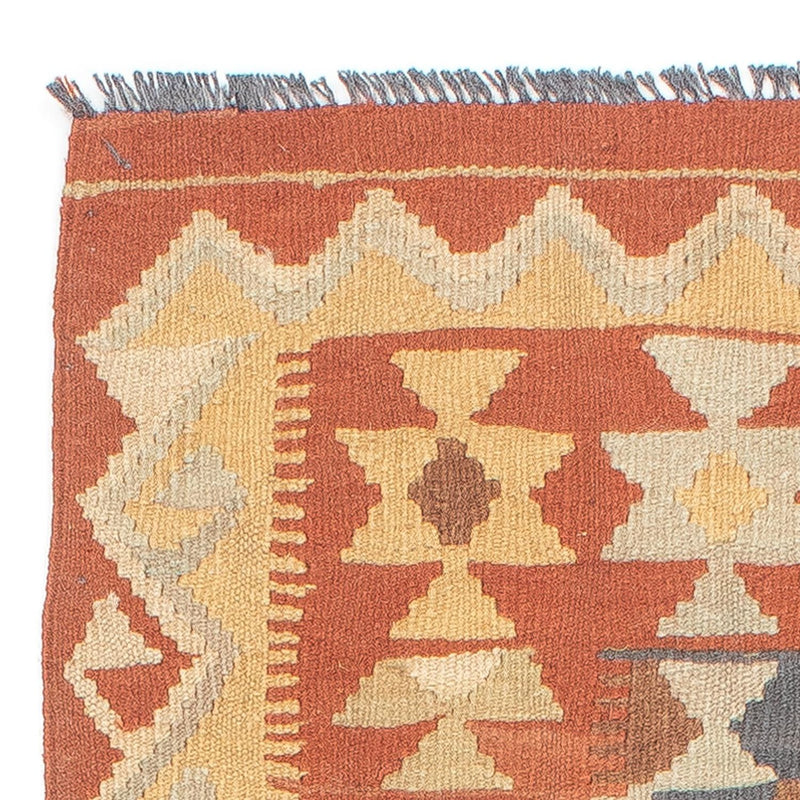 Tapis de couloir Tapis Kelim - Splash - 182 x 61 cm - rouille