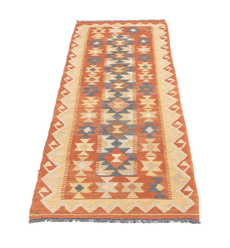 Tapis de couloir Tapis Kelim - Splash - 182 x 61 cm - rouille